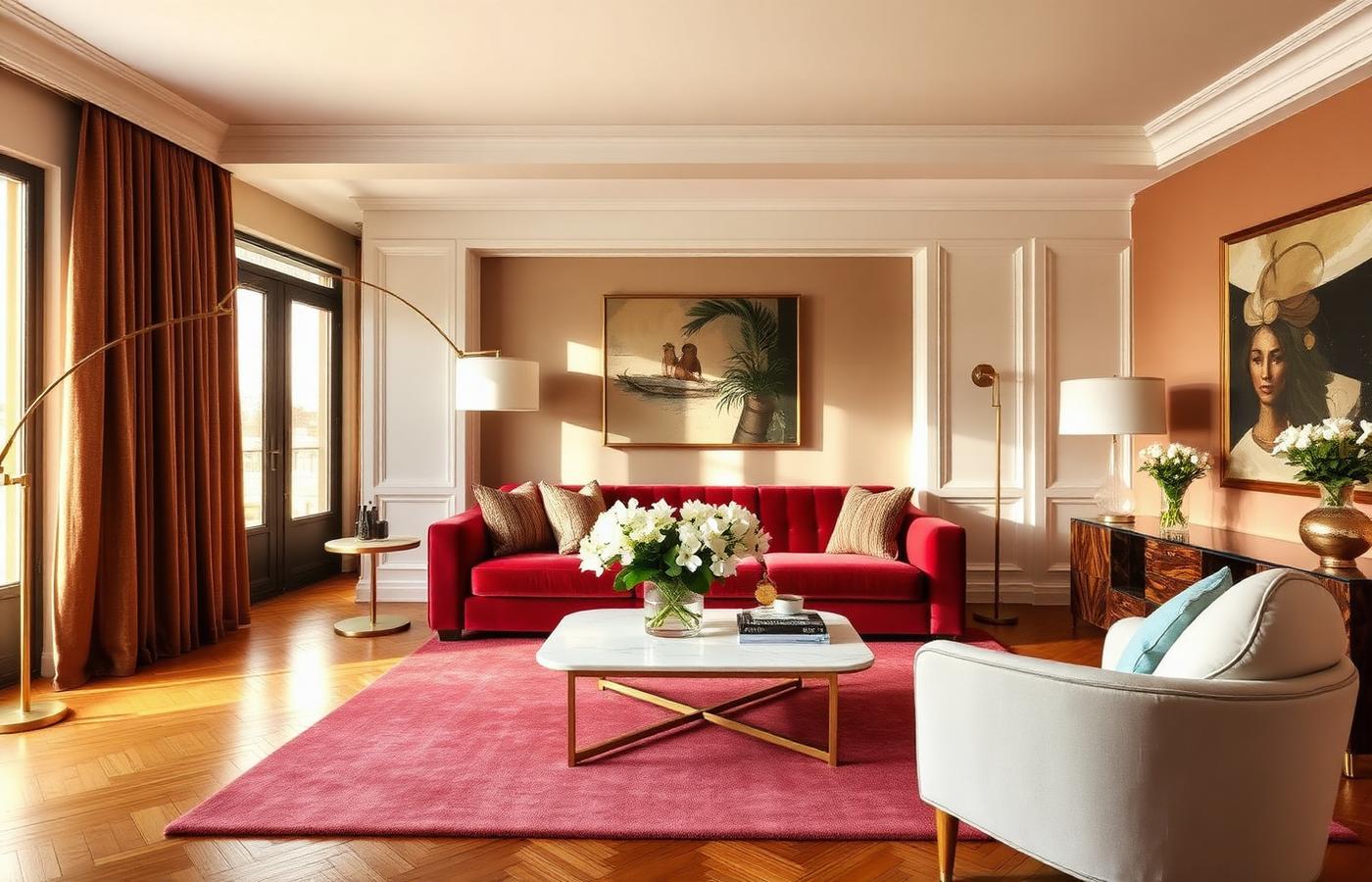 Living room transformation — after renovation